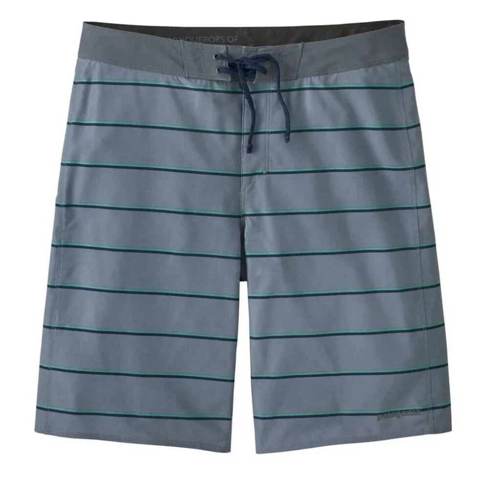 Patagonia Men’s Hydro Series Boardshorts Size 36 Swim Surf Outdoor Gray Striped